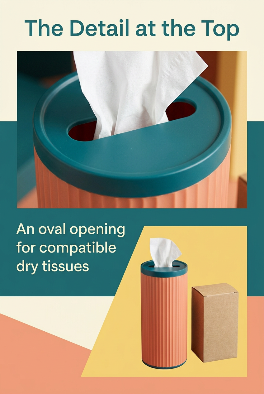 English detail panel showing teal oval opening with illustrative tissue