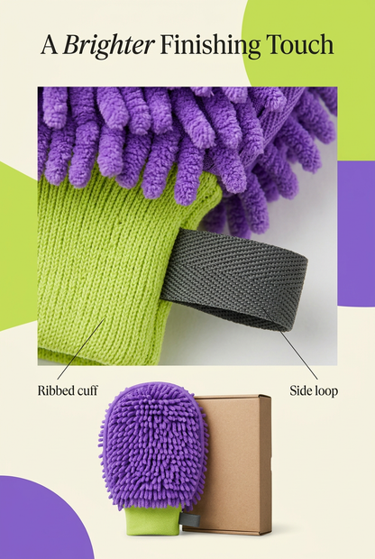 English detail panel highlighting lime ribbed cuff and charcoal side loop